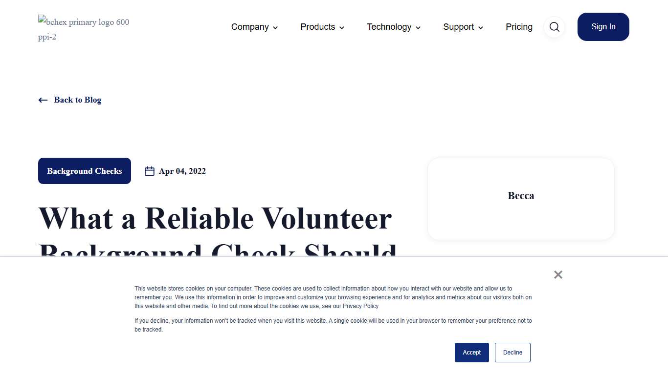 What a Reliable Volunteer Background Check Should Include